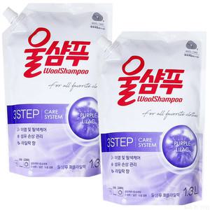 애경산업 울샴푸 퍼플 라일락 리필 1.3L 2개