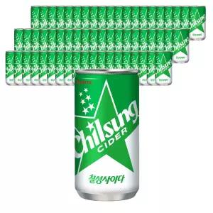 칠성사이다 190ml X 60캔 작은캔 청량 음료수