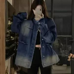 ONM 빈티지 패션 청 자켓 아우터 간절기 코디 꾸안꾸룩