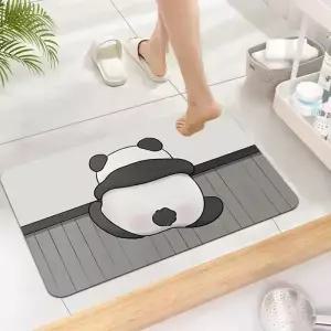 뒷모습 규조토발매트 주방 욕실 화장실 물 흡수 빨아쓰는 구조토 2개세트