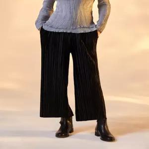 [플리츠미][최초가 169000원] 벨벳 플리츠 팬츠_PPPTW124019