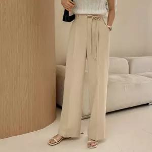 [시크릿라벨] [MD추천/뒷밴딩] 리본 스트랩 슬랙스