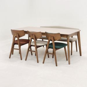 라인우드 모카 애쉬 원목 포세린 세라믹식탁 1400 1600 1800 6인용 4인용 식탁세트