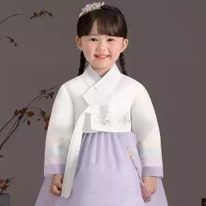 [보리보리/더예한복]QT891-소담보라 여아한복 아동한복