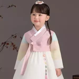 [보리보리/더예한복]QT893-은솔백화 여아한복 아동한복