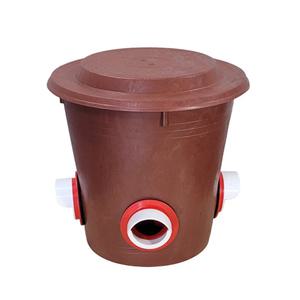  닭 병아리 조류 사료통 닭모이통 엘보사료통  고급형  적색 60리터 38Kg용