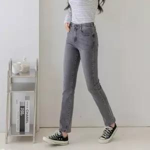 지기핏 데일리 워싱 그레이 일자 여성청바지 히든밴딩 S 3XL