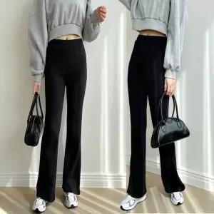 ONM 나팔바지 겨울 기모 팬츠 부츠컷 방한 슬림 여성 안감