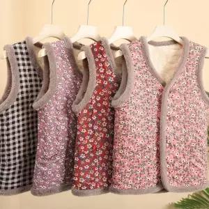 ONM 김장조끼 중장년 여자 방한 털 누빔 조끼