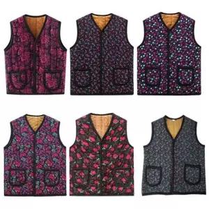 ONM 중년 마담 윈터 털조끼 여성 따뜻 방한 융털조끼 겨울