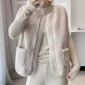 ONM 여성 양털 윈터 뽀글이 조끼 따뜻 겨울플리스