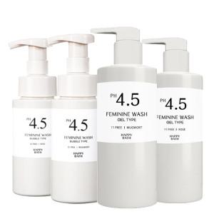 해피바스 PH4.5약산성 여성청결제 300g x2개 쑥 젤 타입 로즈 여성세정제