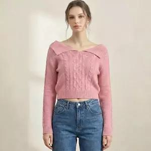 (레코브) 오프숄더 카라 니트(LC41C4KN009X)