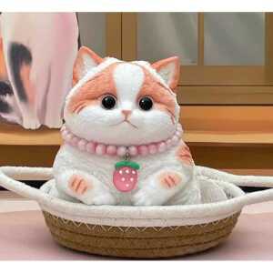 뚱냥이스퀴시 모찌 쫀득한 주물럭 고양이 말랑이인형