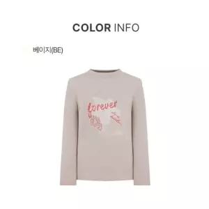 [롯데백화점]올리비아하슬러 원포인트기모티셔츠 ESTS901