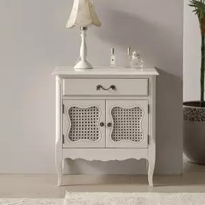 [퍼니트랜드] 엔틱가구 루끄 더블 라탄 침대협탁 수납장