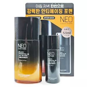 더페이스샵 네오클래식옴므 블랙 에센셜 올인원 110+53ml기획