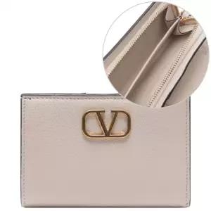 24FW 여성 브이로고 시그니처 반지갑 (5W2P0Z79 SNP I16 24F)