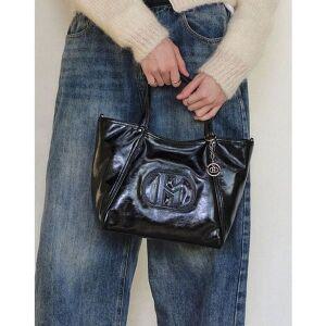 [NS홈쇼핑][헤지스ACC] HIBA6E529BK 시그니처 H 블랙 토트겸 숄더백 M[35122990]