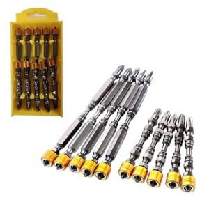 wirkri 강력자석 양용 토션 임팩 십자비트 65mm-5개 110mm-5개