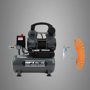 HPT 소형 8리터 2마력 8BAR 오일리스 콤프레샤 HEC-108 저소음
