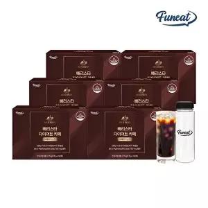 [퍼니트]빼리스타 다이어트 카페 아메리카노맛 50포 x 6박스 (총 300포) + 보틀