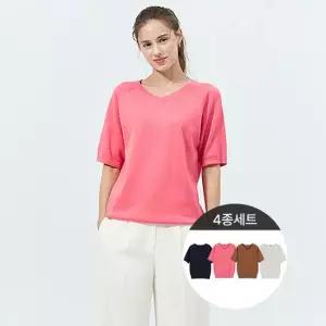 브이넥면소프트니트4종세트