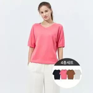 브이넥면소프트니트4종세트