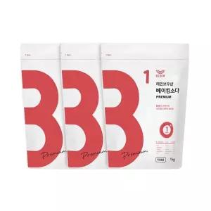 [레인보우샵]베이킹소다 프리미엄 1kgx3