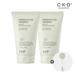 CKD 청매실 AHA BHA 피지제로 팩솝 클렌저 130g 2개+실리콘 모공 브러쉬