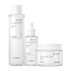 [끈적임NO 수분3스텝] 히아루론산 앰플 스킨 300ml+히아루론산 앰플 세럼+히아루론산 크림