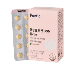 [판티오]활성형 엽산 800 보령약국 이노시톨 임신준비 초기 영양제(2개월분,69정)