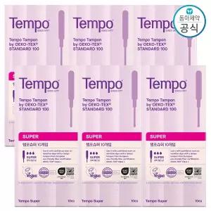 템포 탐폰 슈퍼 10개입 6팩 (총60개)