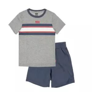 [롯데백화점]리바이스키즈 스트라이프 로고세트 V252ST316PGR