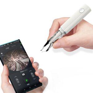 현미경 핀셋 족집게 내시경 카메라 쪽집게 확대 연동 화이트 스마트폰 휴대폰 피지 코발트