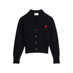 [명품] 스몰하트로고 자수가디건 블랙 UKC008016009