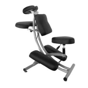 등타투의자 허리 작업용 등마사지 물리치료 작업스툴 안마 등타투 진료 의자 대형 심플블랙