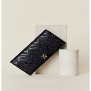 닥스 액세서리 여성 24FW [스테디셀러] 블랙 DD로고 소가죽 장지갑 WCWA4F521BK