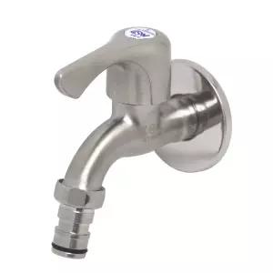 무광 냉수용 커플링 가로 수도꼭지 베란다 발코니 세탁기 수전 교체