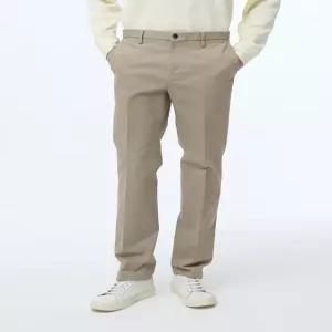 헤지스 남성 24FW [반값세일][스테디셀러] 베이지 단색 면혼방 팬츠 WHPA4D344I2
