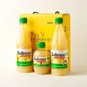솔리몬 레몬즙 3입 선물세트 500mlX2 + 280mlX1