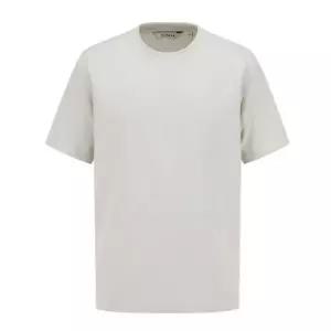 [롯데백화점]리얼지오지아 [25SS] 남성 베이지 사카리바 조직 라운드 반팔 티셔츠 ADF3TR1901