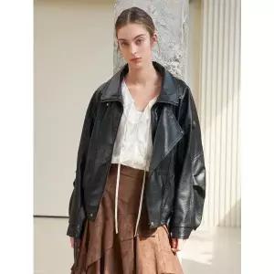 [GGPX]오버핏 크랙 레더 라이더 자켓 (GPCJK005D)