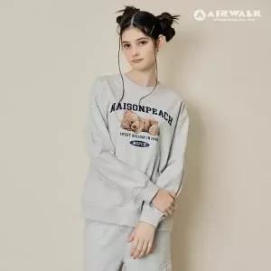 [보리보리/에어워크 주니어]여아 주니어 곰돌이 분또 맨투맨 티셔츠