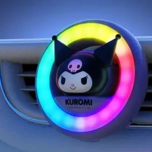 차량 LED 써클 송풍구 방향제 크로미 피규어 자동차 선풍기 디퓨저