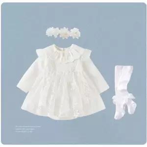 긴팔 아기 드레스 여아 돌 백일 원피스 촬영룩 결혼식 하객룩