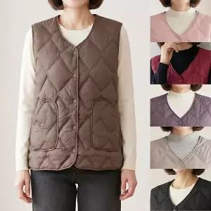 [엄마옷 로즈맘] 유영단추누빔패딩조끼