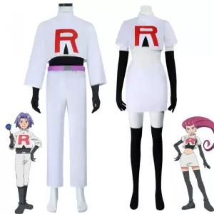 할로윈 의상 포켓몬스터  코스튬 코스프레 로사 로이 로켓단 의상 R단복 세트 JS045