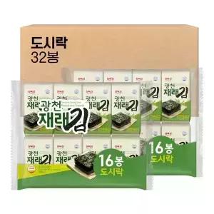삼육김 광천 재래 도시락김 4g, 32봉