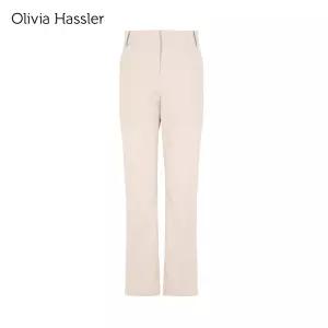 [20%쿠폰+카카오페이7%][올리비아하슬러] 뒷밴딩 하이웨스트 밑단포인트 팬츠_OHDFPT201